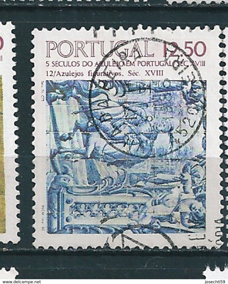 N°  1593   5 Siècles De L'Azulejo Au Portugal Timbre Portugal (1982) Oblitéré - Oblitérés