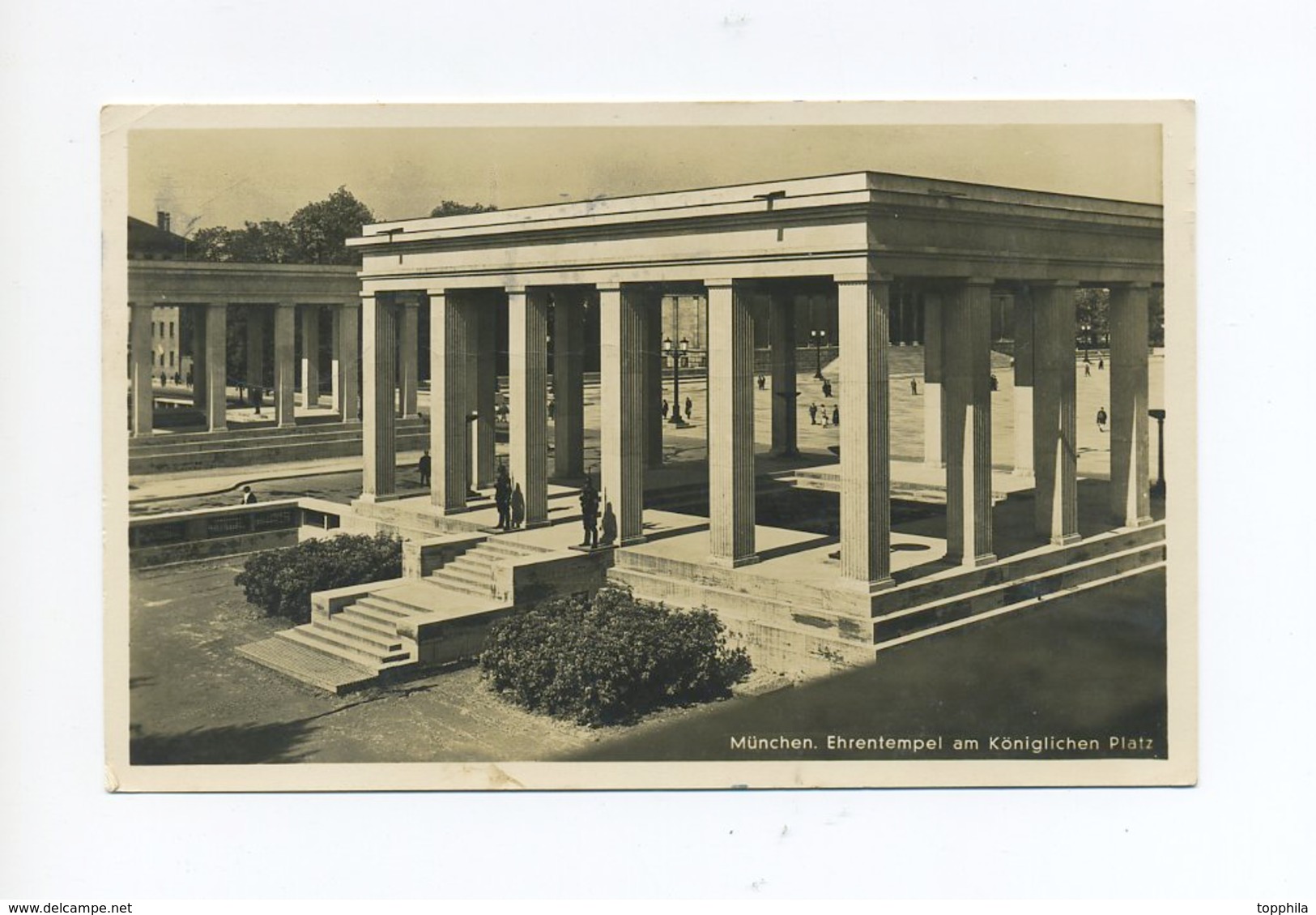 1937 3. Reich Photokarte Ehrenmal Königsplatz München  Zum Gedenken Der Opfer Vom 9.11.1923 - Briefe U. Dokumente