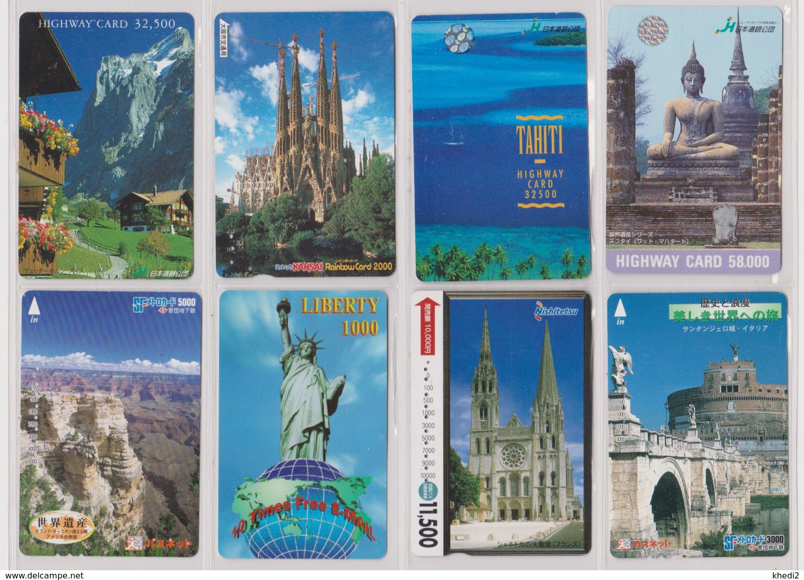 SUPERBE LOT de + de 9000 cartes Japon - JAPAN Cards - Japanische Karten ** THEMES TRES VARIES ** 160 PHOTOS