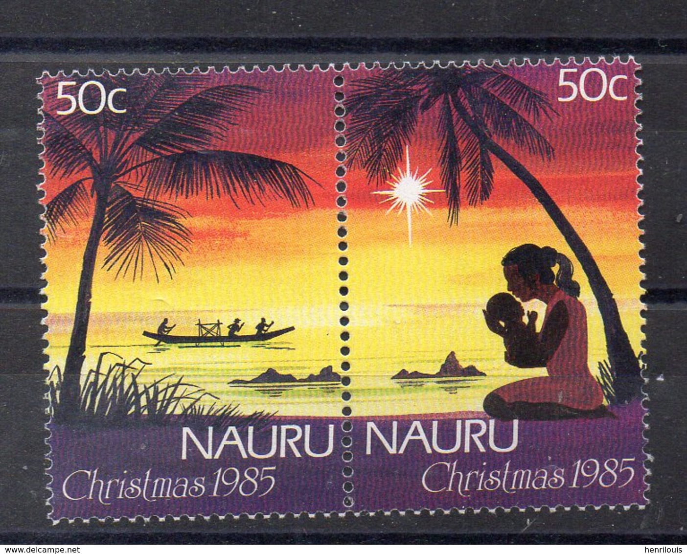 NAURU    Timbres Neufs ** De 1985  ( Ref 5790 )  NOEL - Nauru