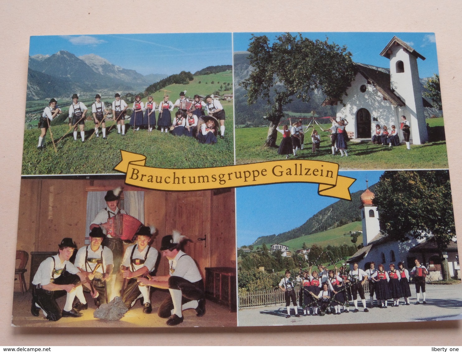 Brauchtumsgruppe GALLZEIN ( Brunner Gottfried ) Anno 19?? / Foto Angerer ( Zie/voir Photo ) ! - Jenbach