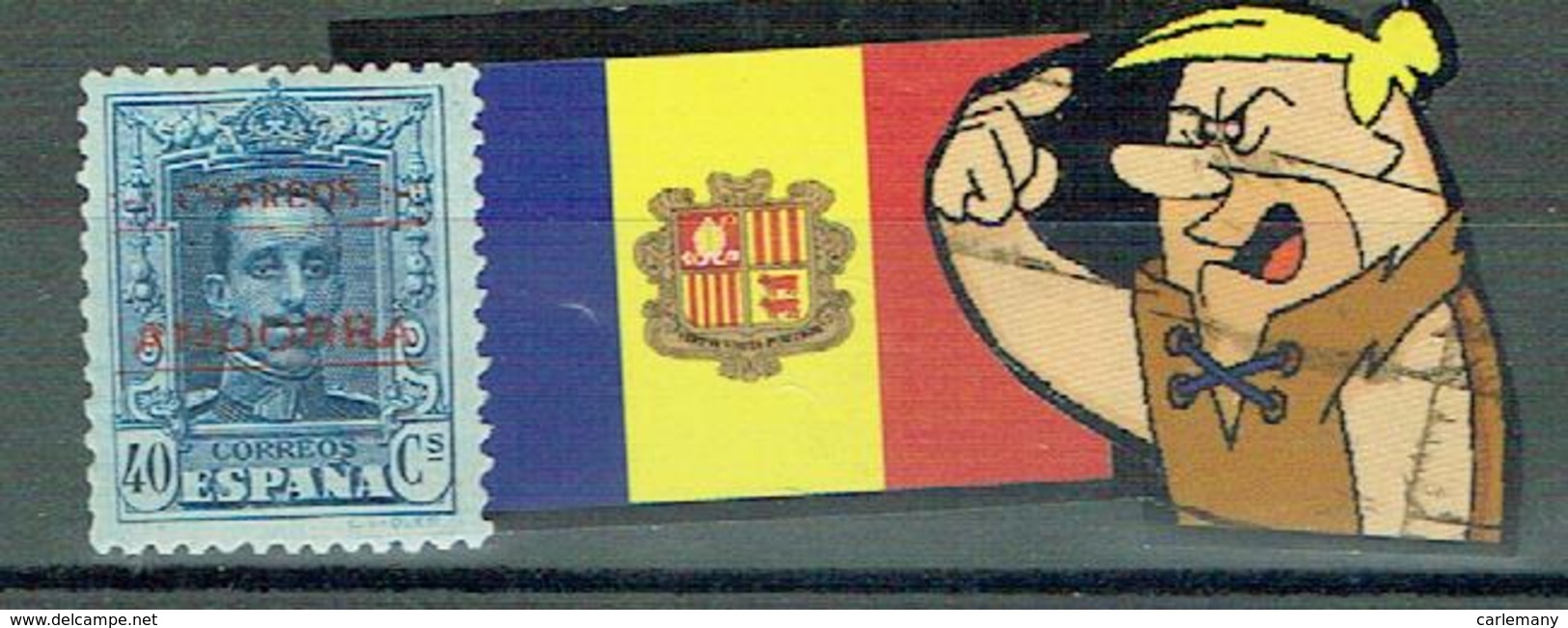 ANDORRA  ESP EDIFIL Nº 8 AVEC CH IMPECABLE IMPRESSION BC - Oblitérés