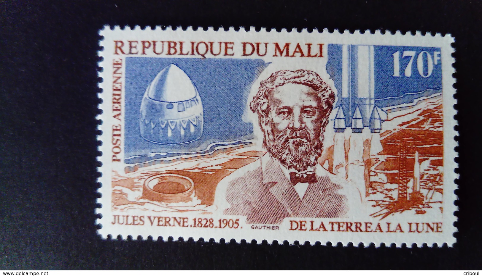 Mali 1975 Jules Verne Yvert PA240 ** MNH - Mali (1959-...)