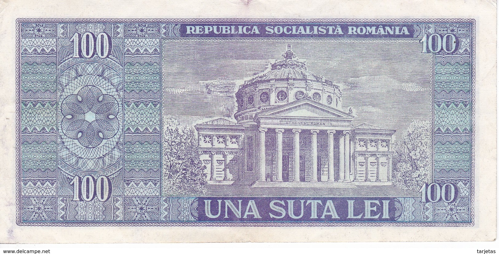 BILLETE DE RUMANIA DE 100 LEI DEL AÑO 1966 EN CALIDAD EBC (XF) (BANKNOTE) - Rumania