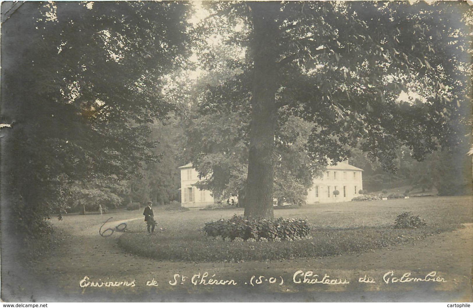 91 - Environs De SAINT CHERON - Chateau Du Colombier - Carte Photo 1911 - Saint Cheron