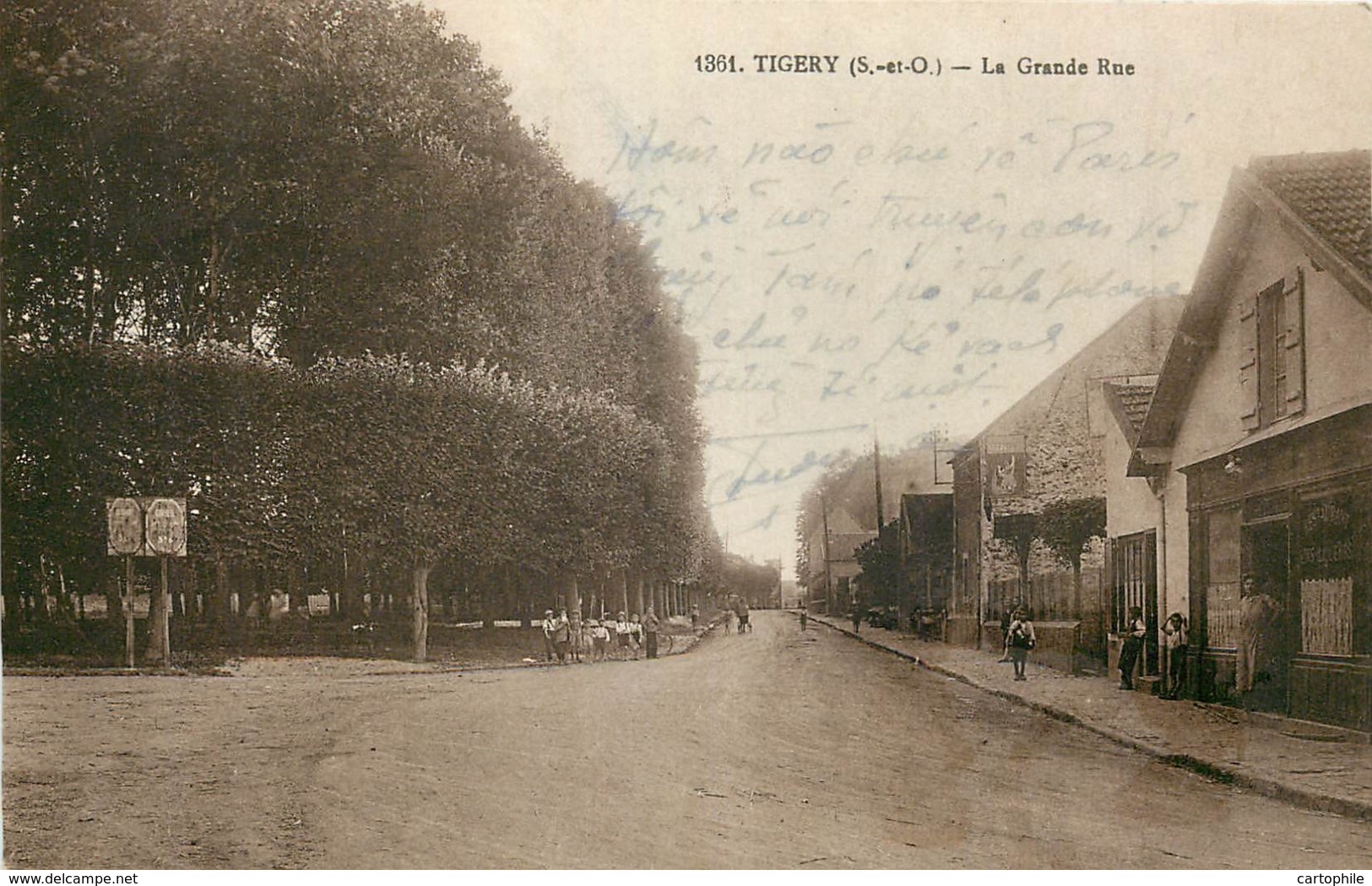 91 - TIGERY - La Grande Rue En 1937 - Autres & Non Classés