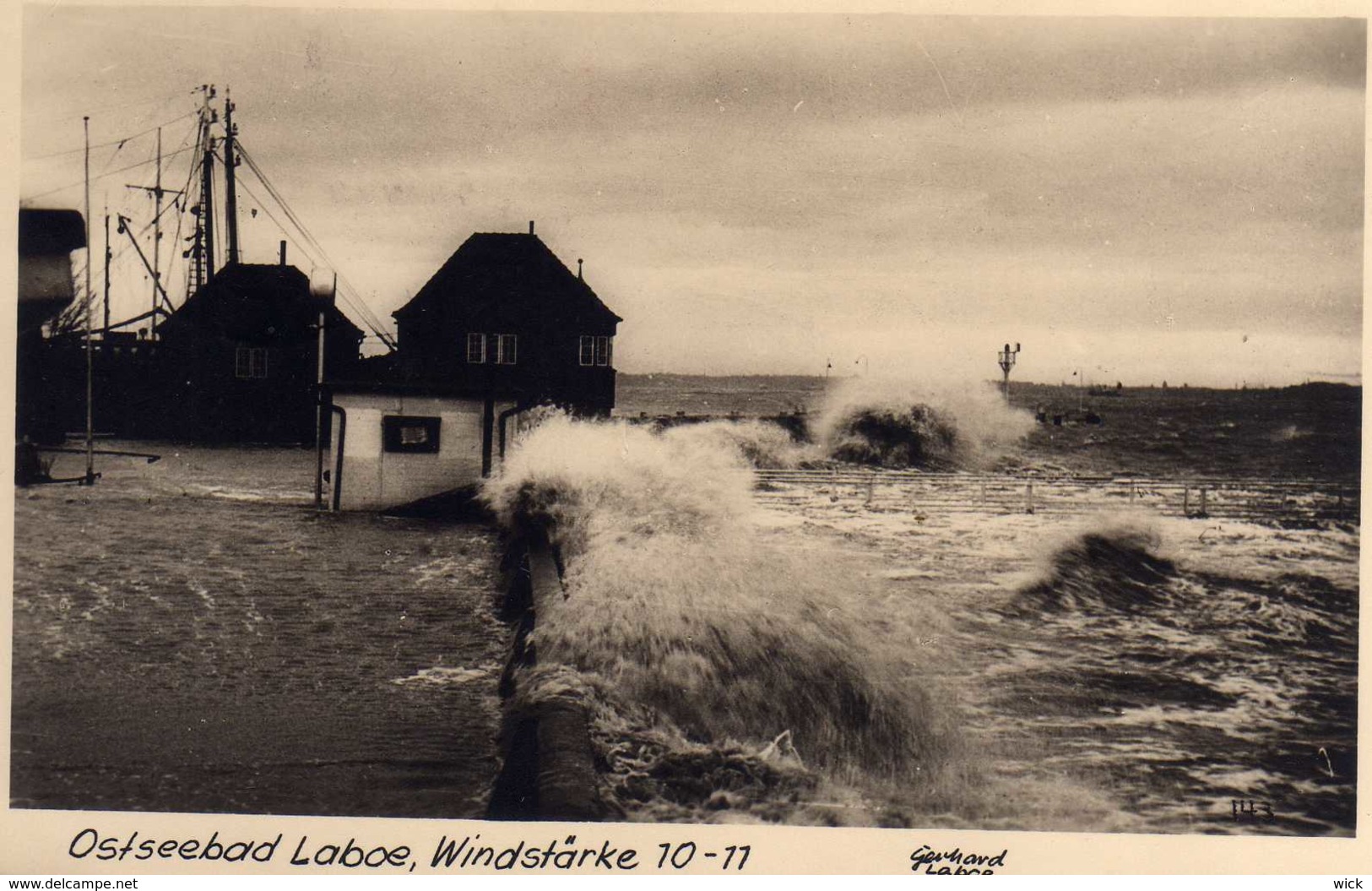 AK Laboe - "Windstärke 10-11 / Gerhard Laboe - Seltene Foto- AK - Laboe Bei Rendsburg  -rar ! - Laboe