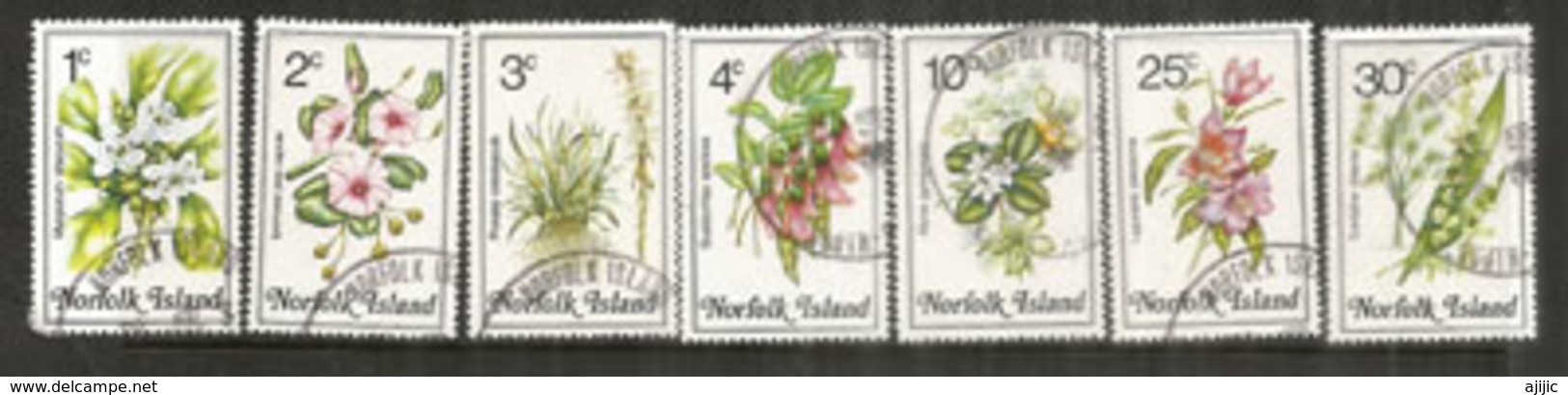 Fleurs De L'ile NORFOLK,   7  Timbres Oblitérés 1 ère Qualité - Ile Norfolk