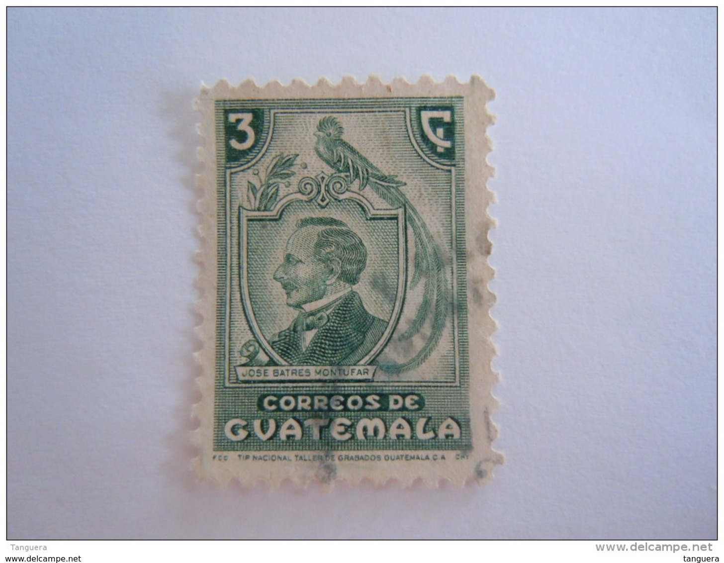 Guatemala 1945-48 José Batres Montufar Yv 330 O - Guatemala