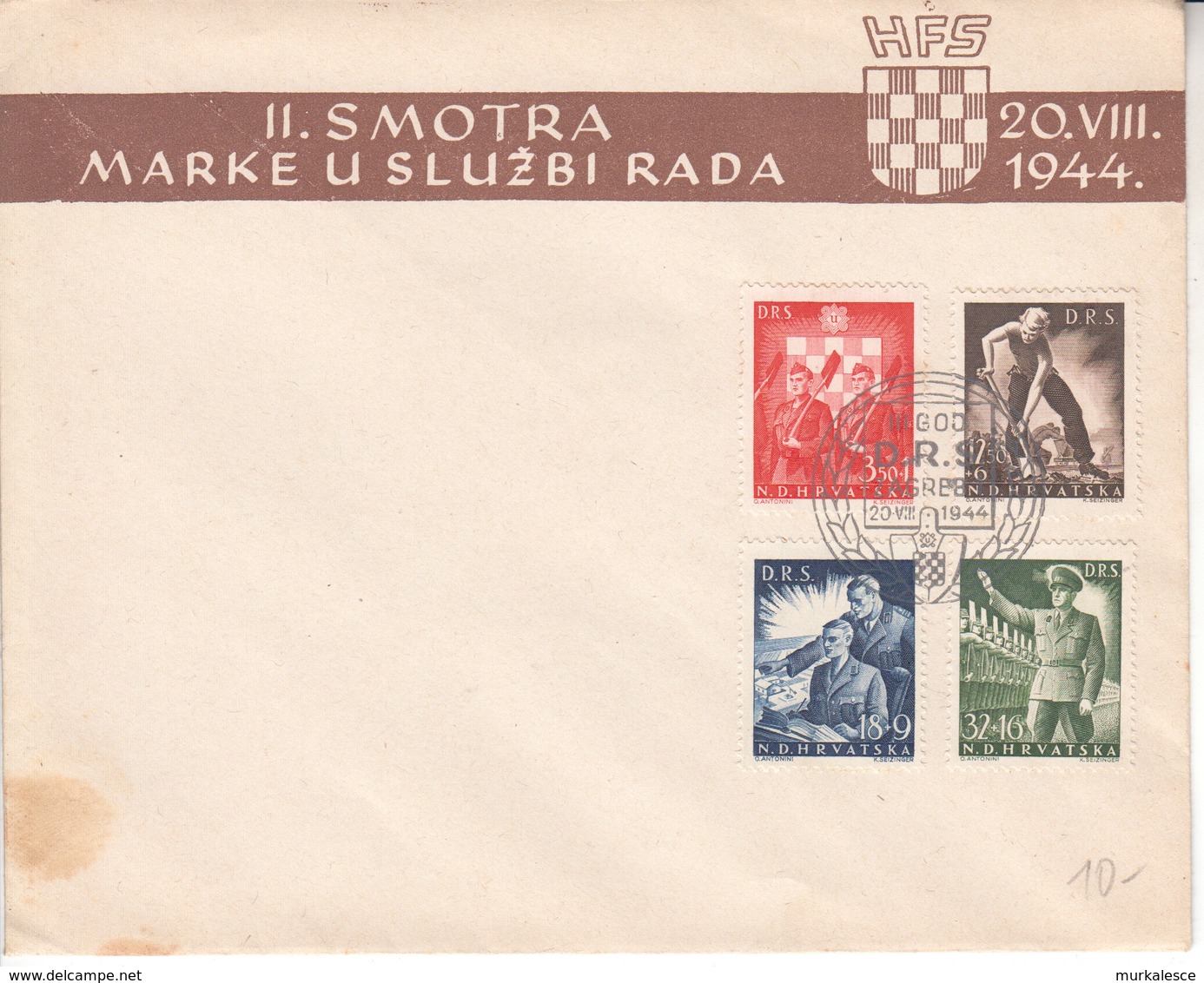 3053  - HRVATSKA   ZAGREB   FDC  1944 - Croatie