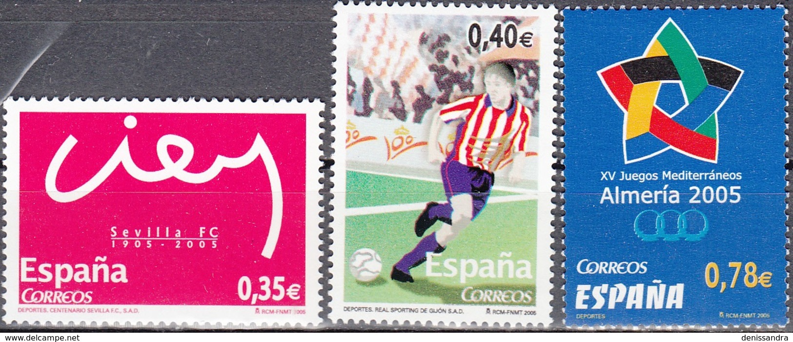 España 2005 Michel 4038 - 4040 Neuf ** Cote (2008) 3.10 Euro Sport - Neufs