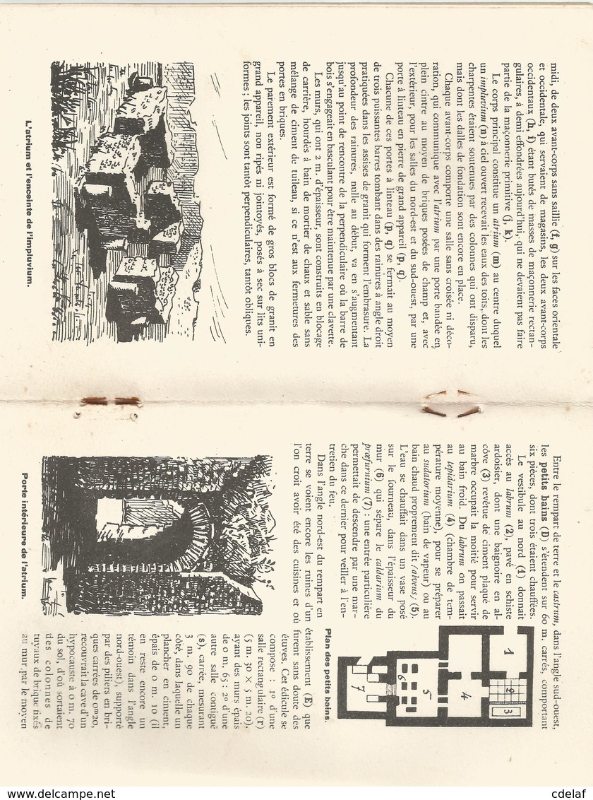Jublains  Ville Gallo-romaine  Par E Laurain Petite Plaquette De 1957 Très Illustrée   Envoi1,50 - Sonstige & Ohne Zuordnung