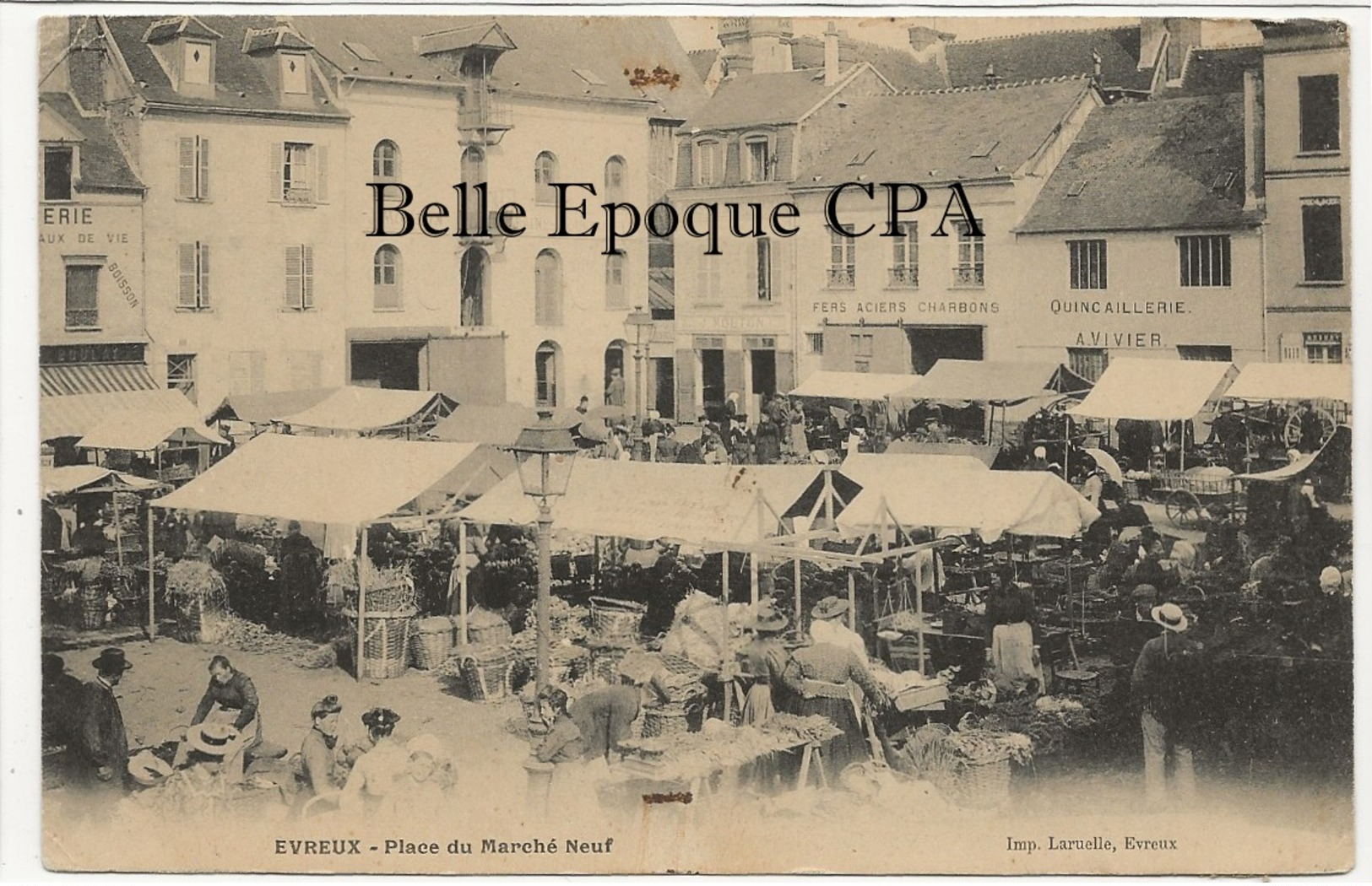 27 - ÉVREUX - Place Du Marché Neuf ++++ Imp. Laruelle, Évreux ++++ 1905 ++++ - Evreux