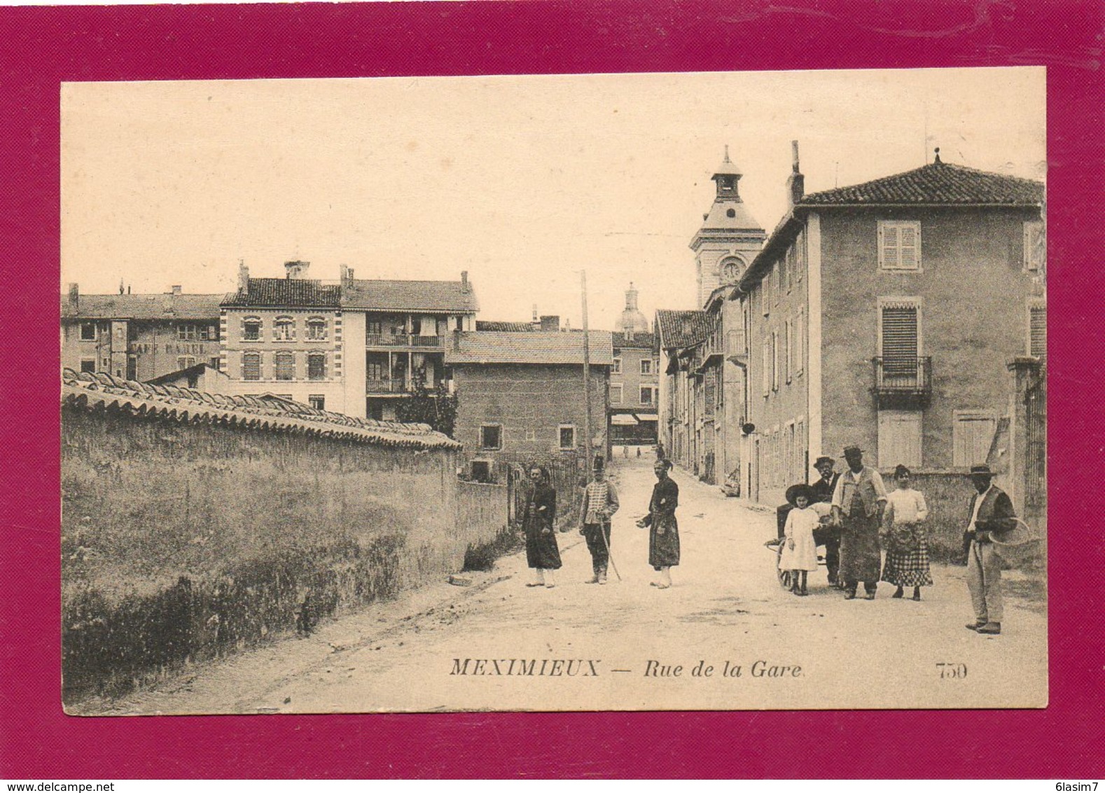 CPA - MEXIMIEUX (01) - Aspect De La Rue De La Gare Au Début Du Siècle - Non Classés