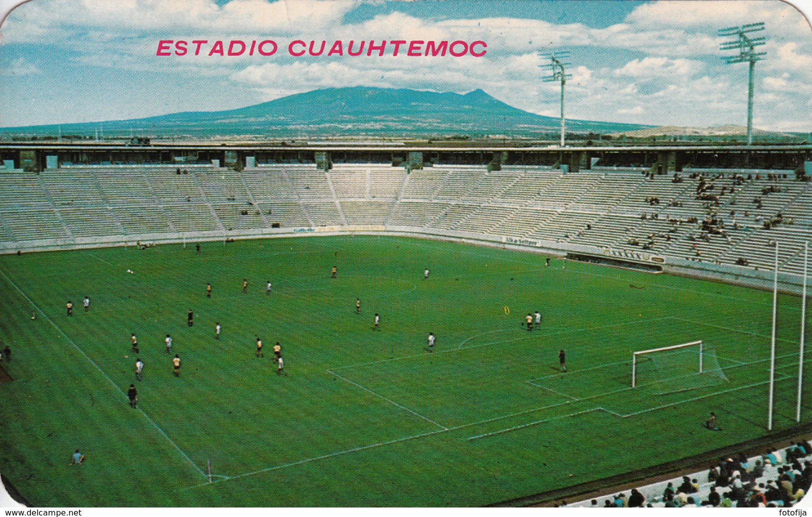 RPPC ESTADIO CUAUHTEMOC STADIUM PUEBLA MEXICO 1970 - Fútbol