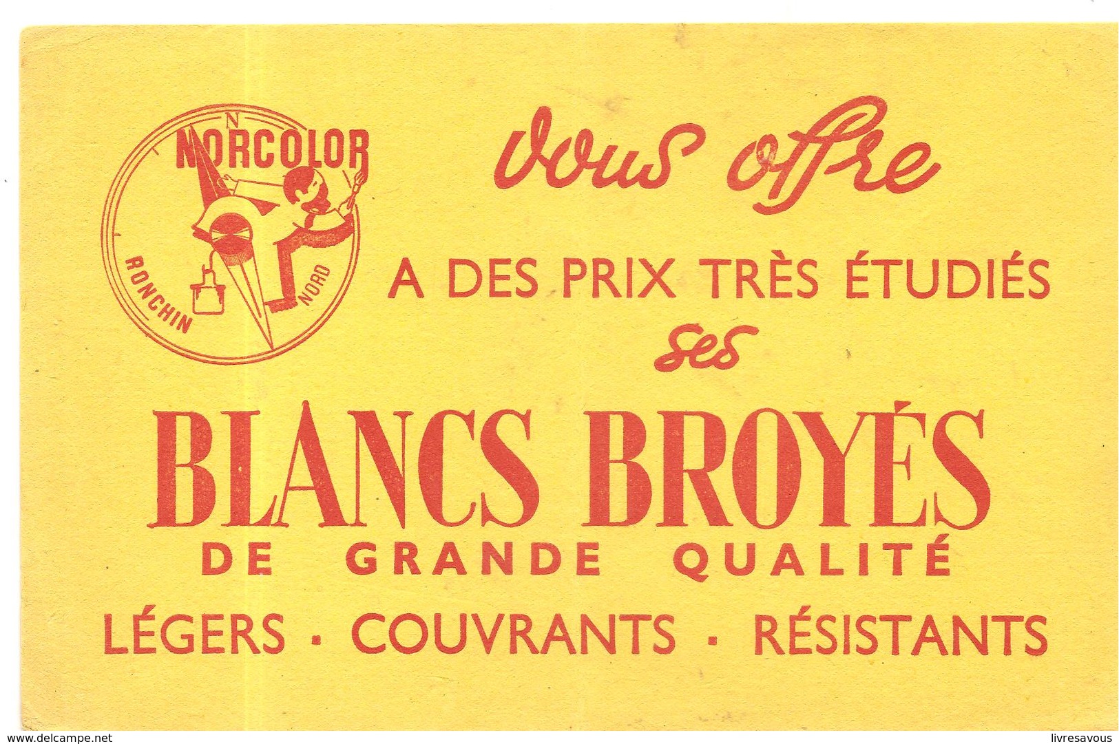 Buvard MORCOLOR Vous Offres à Des Prix étudiés Ses BLANCS BROYES De Grande Qualité - Peintures