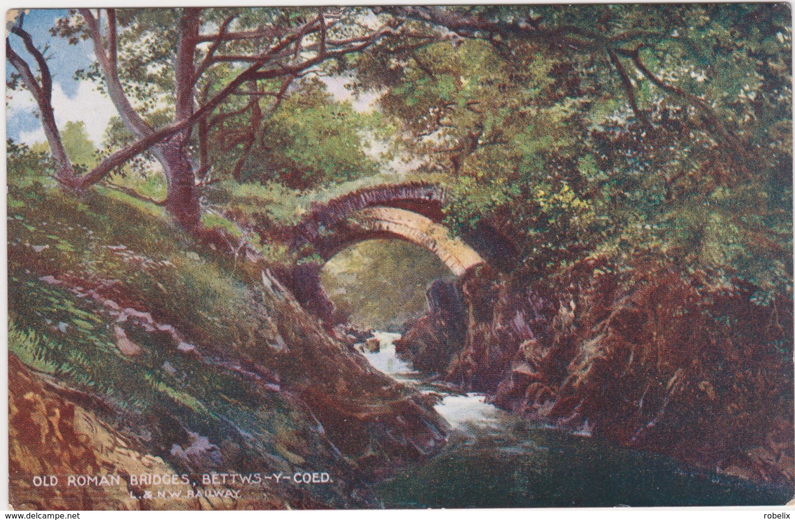 Wales    BETTWS-Y- COED - Old Roman Bridge - Old Postcard-uncirculated  1911 - Caernarvonshire