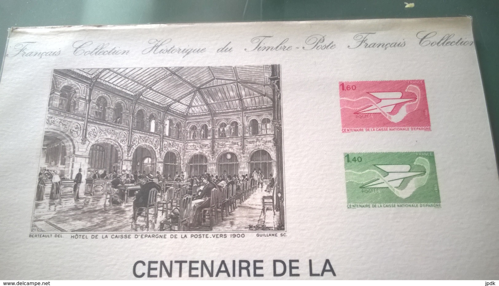 Centenaire De La Caisse Nationale D'épargne (1981). Document Philatélique Officiel De L'administration De La Poste - Unclassified