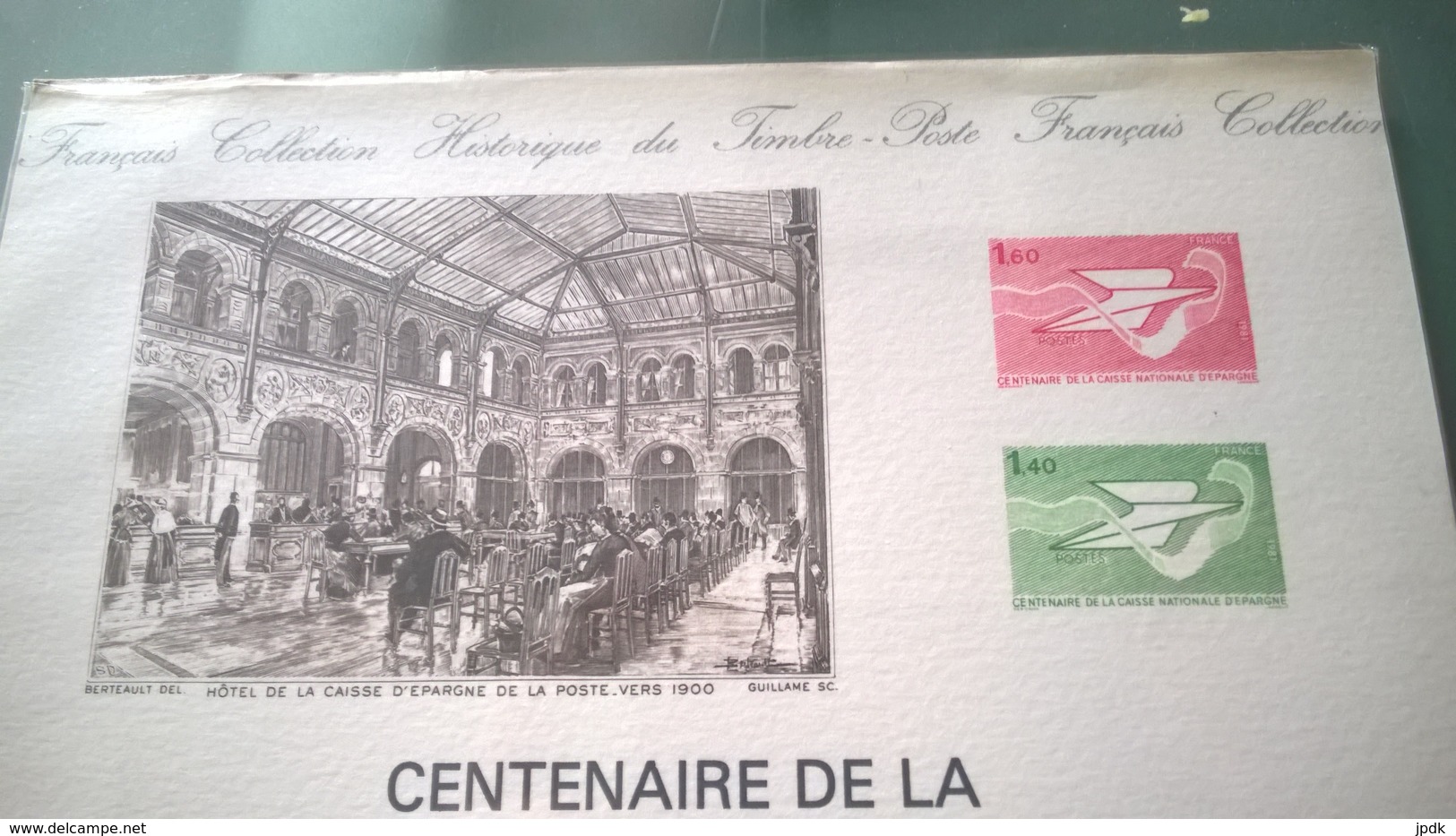 Centenaire De La Caisse Nationale D'épargne (1981). Document Philatélique Officiel De L'administration De La Poste - Zonder Classificatie