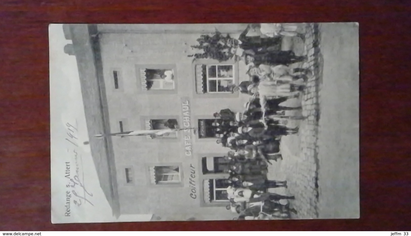 MOSELLE 57 - CARTE POSTALE ANCIENNE REDANGE CAFE SCHAUL + COIFFEUR / BELLE ANIMATION BON PLAN - Autres & Non Classés