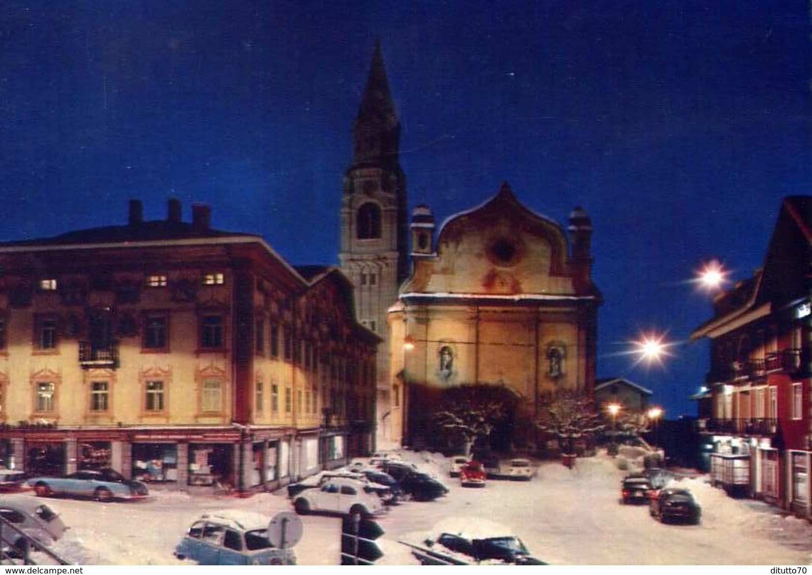 Cortina D'ampezzo - Belluno - Piazza Roma - Formato Grande Viaggiata – E 8 - Treviso