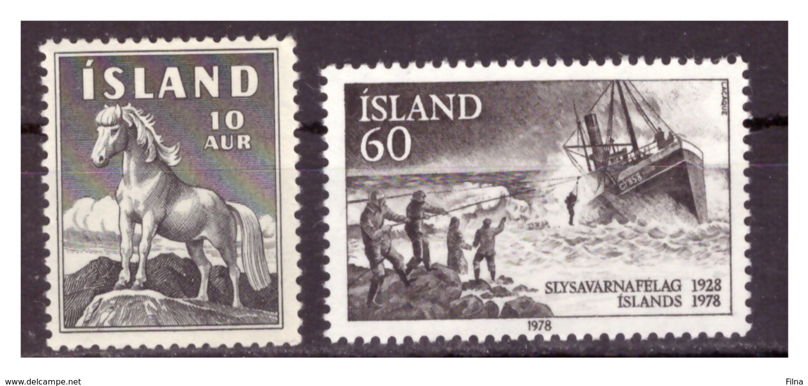 ISLANDA - DUE VALORI. - MNH** - Altri & Non Classificati