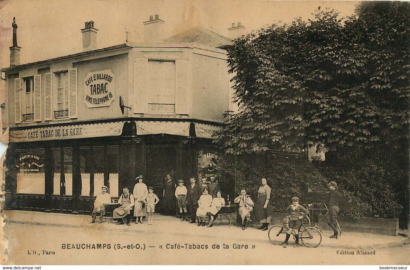 95 BEAUCHAMPS Café Tabac De La Gare Voyagée - Beauchamp