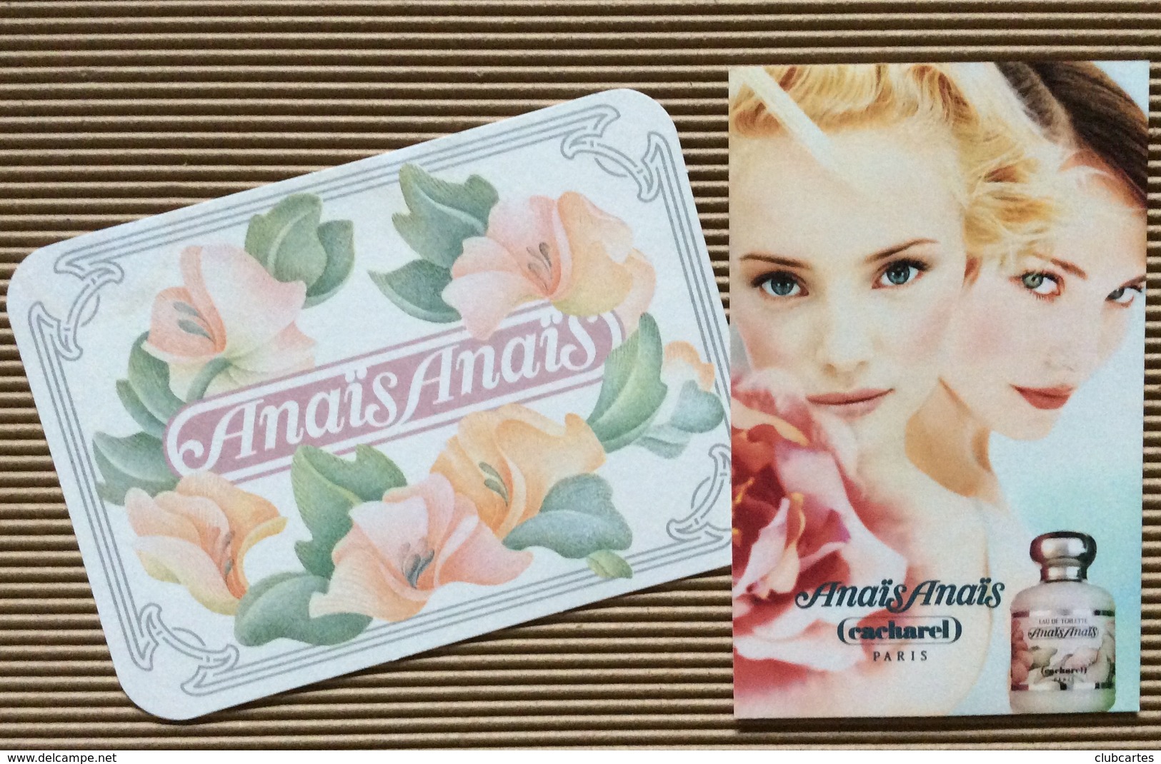 CC Carte 'CACHAREL' 'LOT DE CARTES ‘ANAIS ANAIS’ Perfume Card 1 EX.! - Modernes (à Partir De 1961)