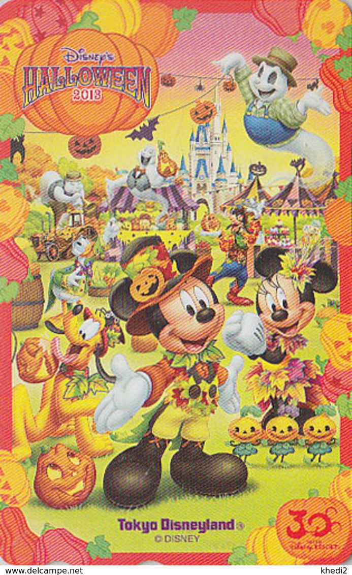 Télécarte Privée NEUVE Japon - DISNEY - HALLOWEEN 2013 - Chauve Souris Bat - DISNEYLAND Japan MINT Phonecard - Disney