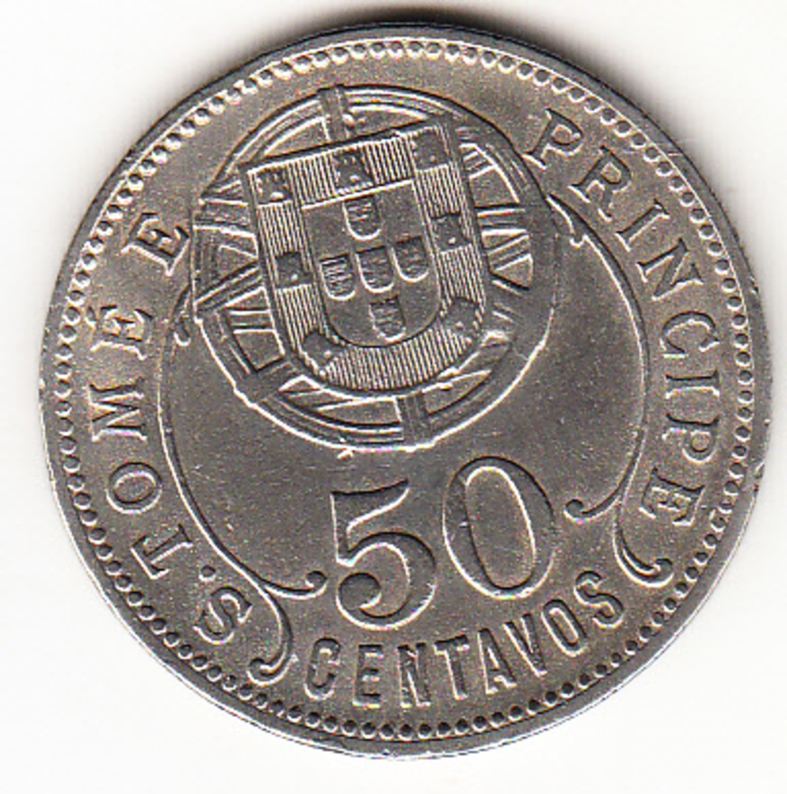 PORTUGAL - SAO TOME E PRINCIPE 1929     50 CENTAVOS. PESO 10 GRAMOS EBC .VER FOTO . CN 4349 - Portugal