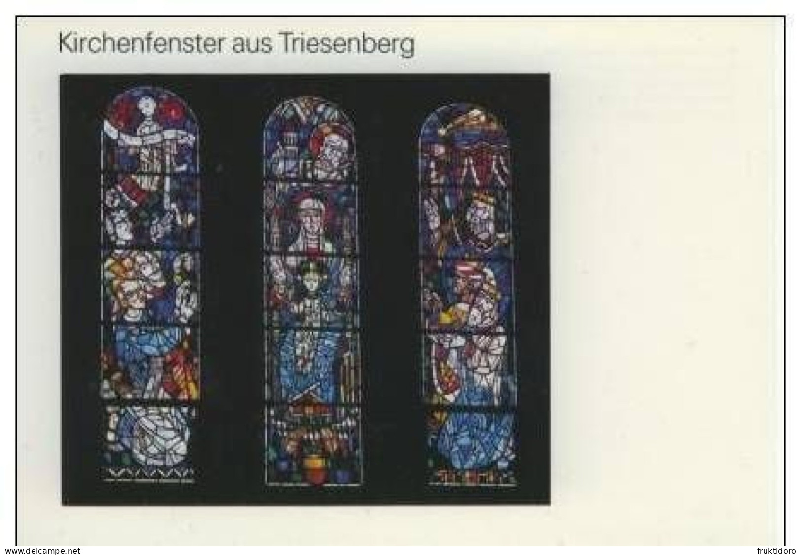 AKFL Liechtenstein Postcards Triesenberg Chapel St. Theodul Masescha - Stained Glasses St Joseph Church - Steg - Liechtenstein