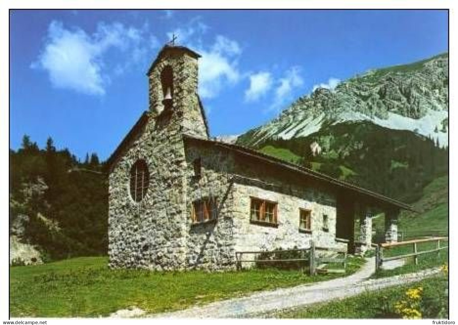 AKFL Liechtenstein Postcards Triesenberg Chapel St. Theodul Masescha - Stained Glasses St Joseph Church - Steg - Liechtenstein