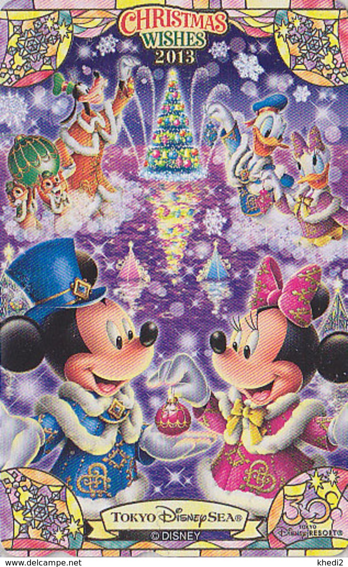 Télécarte Privée NEUVE Japon - DISNEY SEA - NOEL - CHRISTMAS WISHES 2013 - Japan MINT Phonecard - Disney