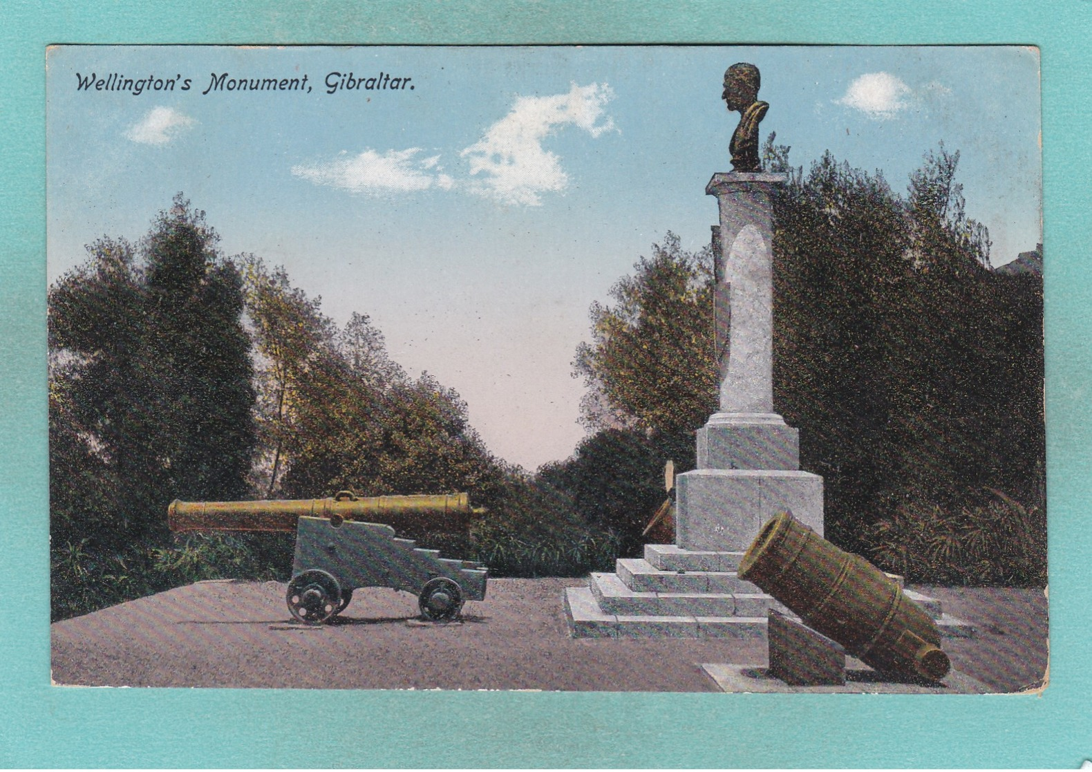 Old Post Card Of Wellingtons Monument,Gibraltar,R61. - Gibraltar