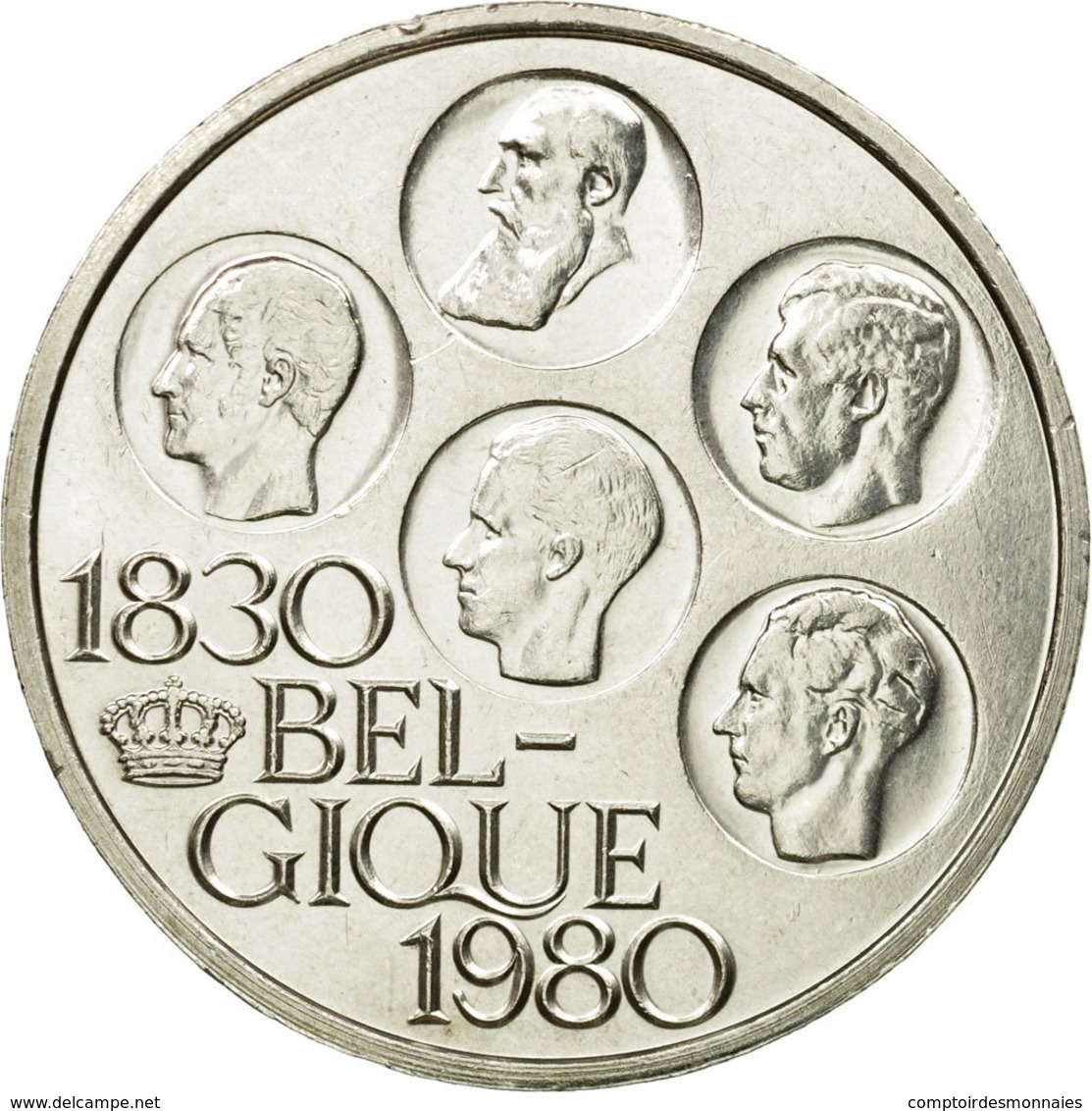 Monnaie, Belgique, 500 Francs, 500 Frank, 1980, Bruxelles,SUP,Silver Clad,KM 161 - 500 Francs