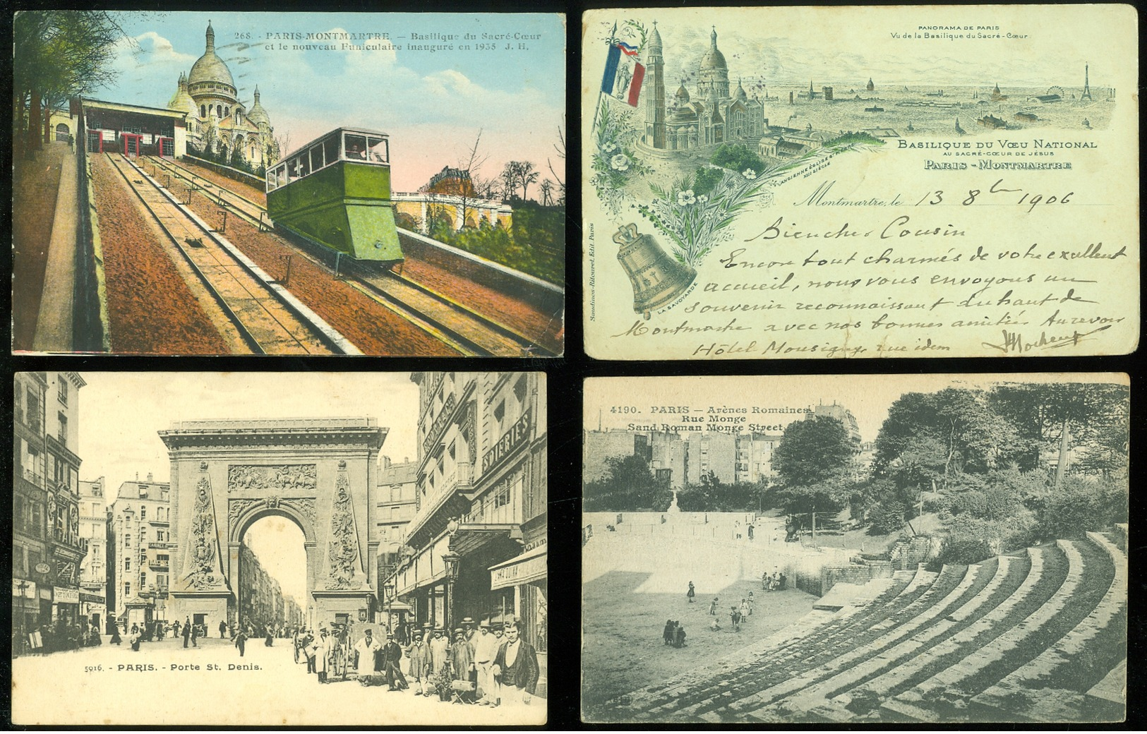 Beau lot de 60 cartes postales de France ( 75 )  Paris       Mooi lot van 60 postkaarten van Frankrijk Parijs - 60 scans