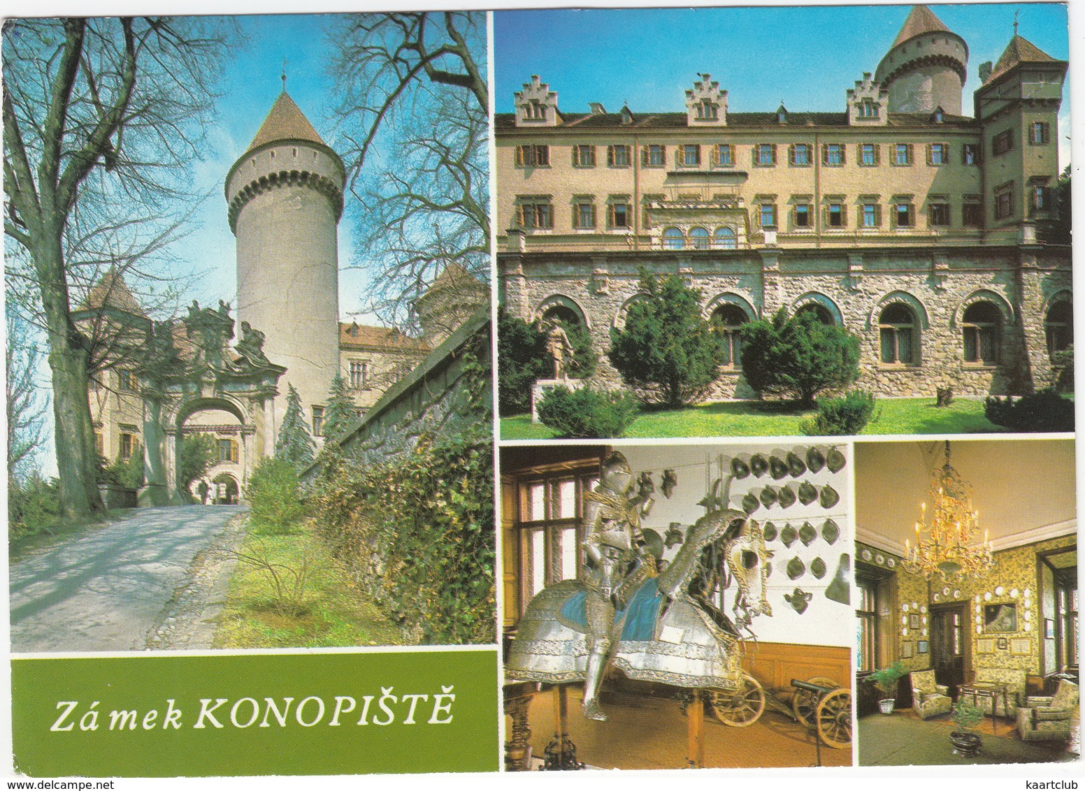 Konopiste - Gothic Castle: Harnessed Knight & Harnessed Horse - Tsjechië