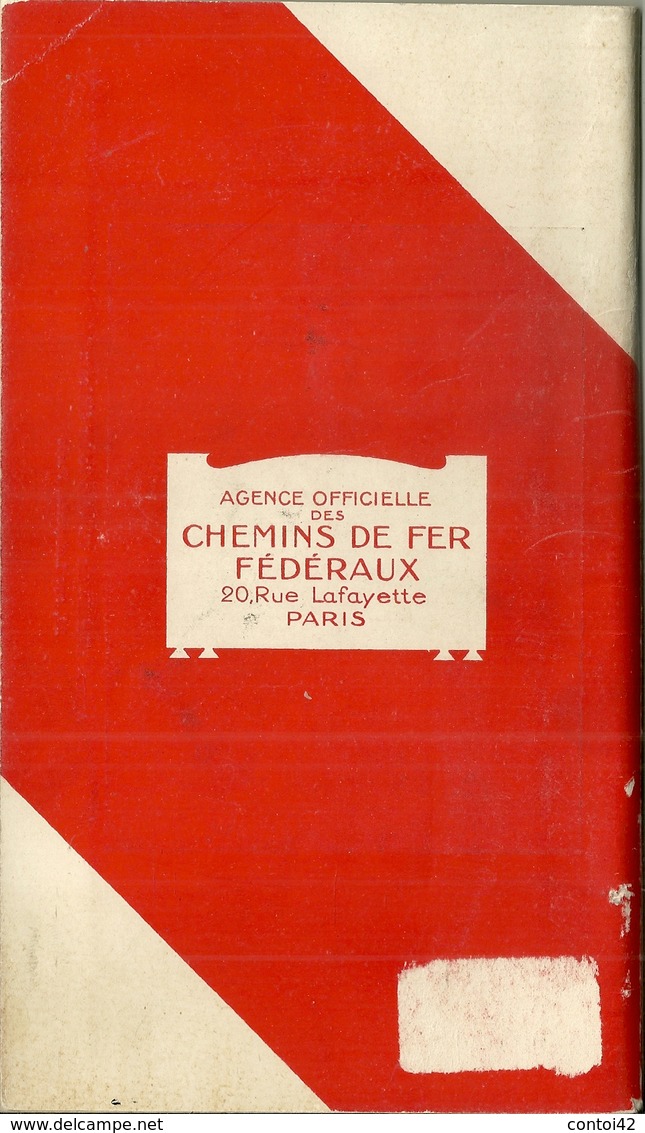 GUIDE 1912 VOYAGES EN SUISSE CHEMINS DE FER FEDERAUX - Collections