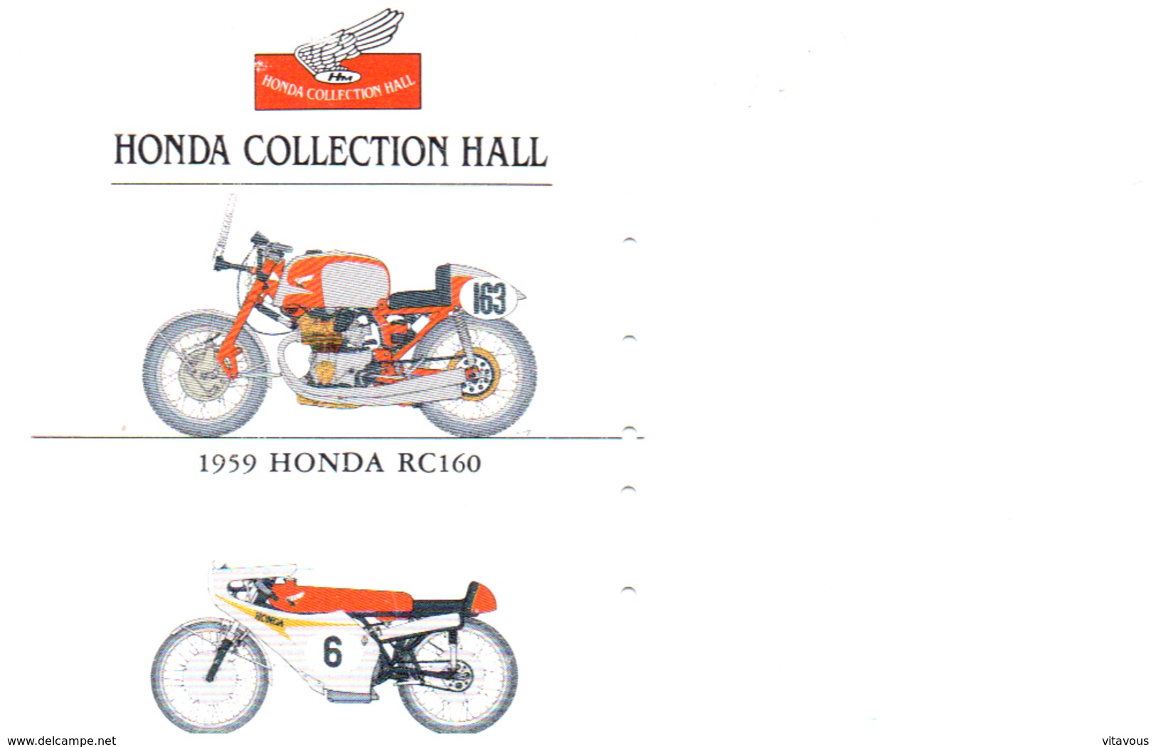 HONDA Télécarte Japon Moto Motor Sports - Sport  Phonecard (G 445) - Motorbikes