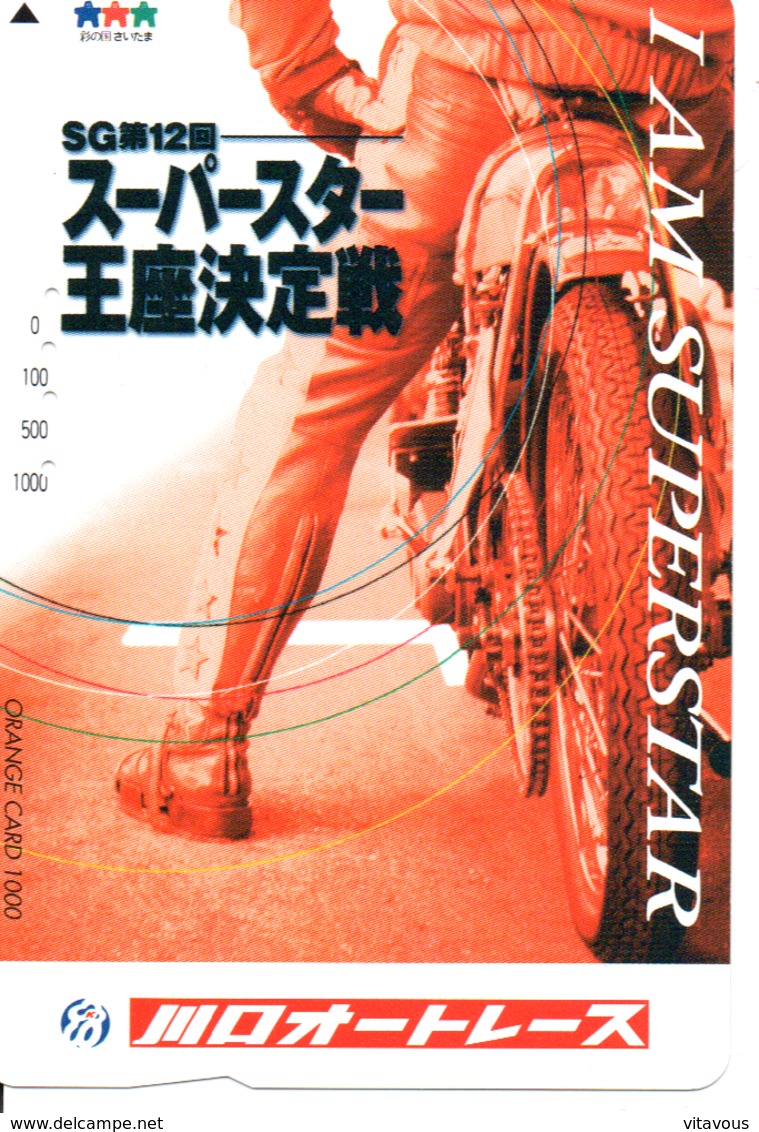 Carte Prépayée Japon Moto Motor Sports - Sport  Card (G 447) - Motos