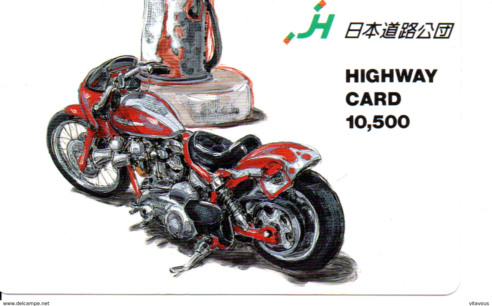 Carte Prépayée Japon Moto Motor Sports - Sport  Card (G 448) - Motorbikes