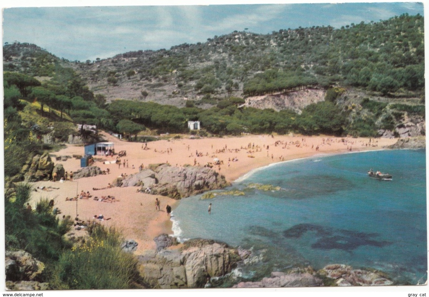 Costa Brava, Blanes, Cala San Francisco, St. Francis Small Bay, Spain, 1962 Used Postcard [22074] - Gerona