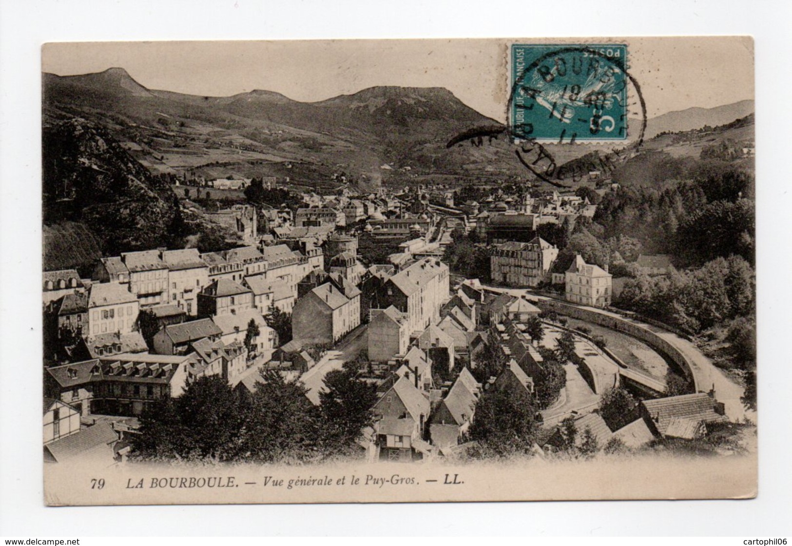 - CPA LA BOURBOULE (63) - Vue Générale Et Le Puy-Gros 1911 - Editions Lévy N° 79 - - La Bourboule