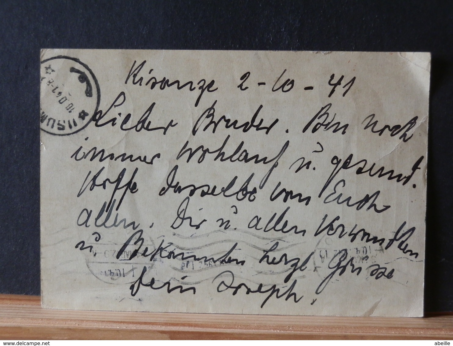 81/600   CP RUANDA   1941 POUR ALLEMAGNE VIA PORTUGAL 3 CENSURE DIFF.; CONGO BELGE, ALLEMAGNE, ANGLAISE? - Brieven En Documenten