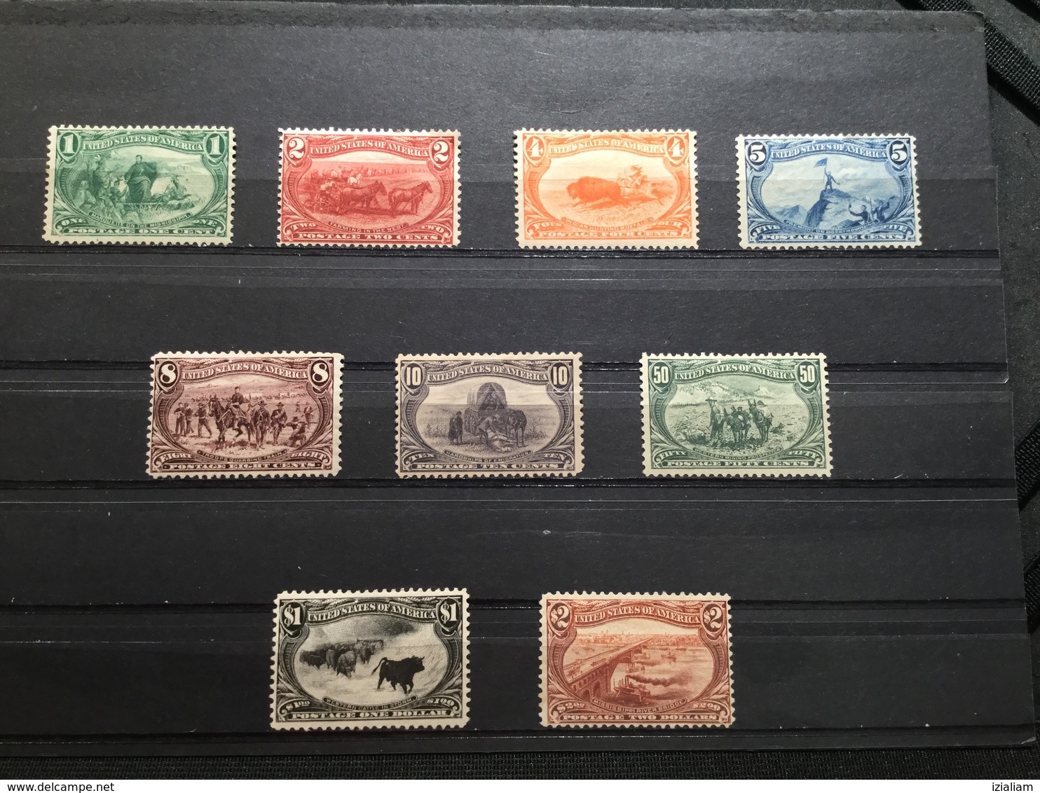 1898 .Expo. D’Omaha.  No .129 A 137 Sur Yvert Et Tellier .Neufs  X. Traces Ch.   Signes - Unused Stamps