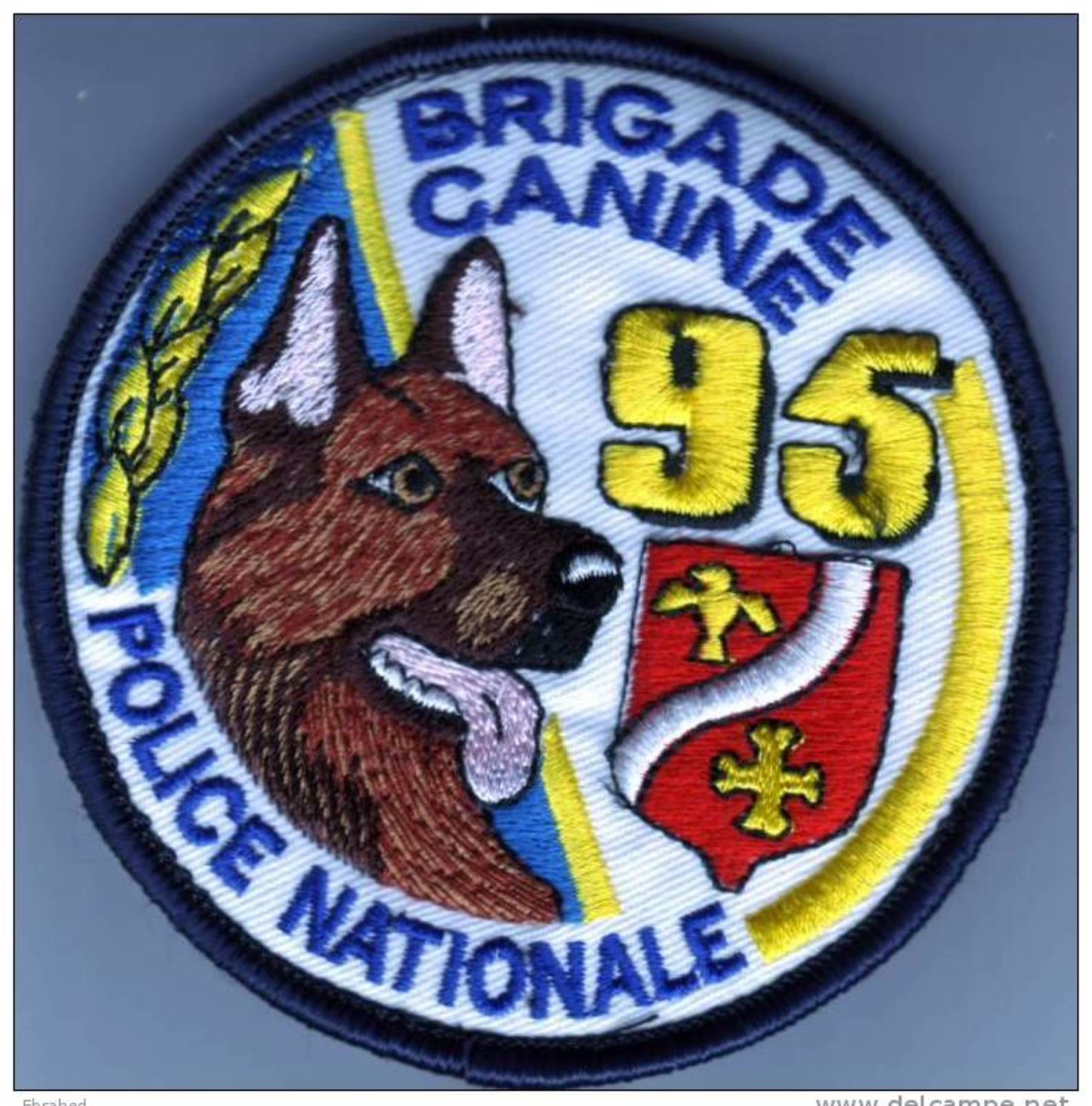 Ecusson Police Nationale  Brigade Canine 95 - Police & Gendarmerie