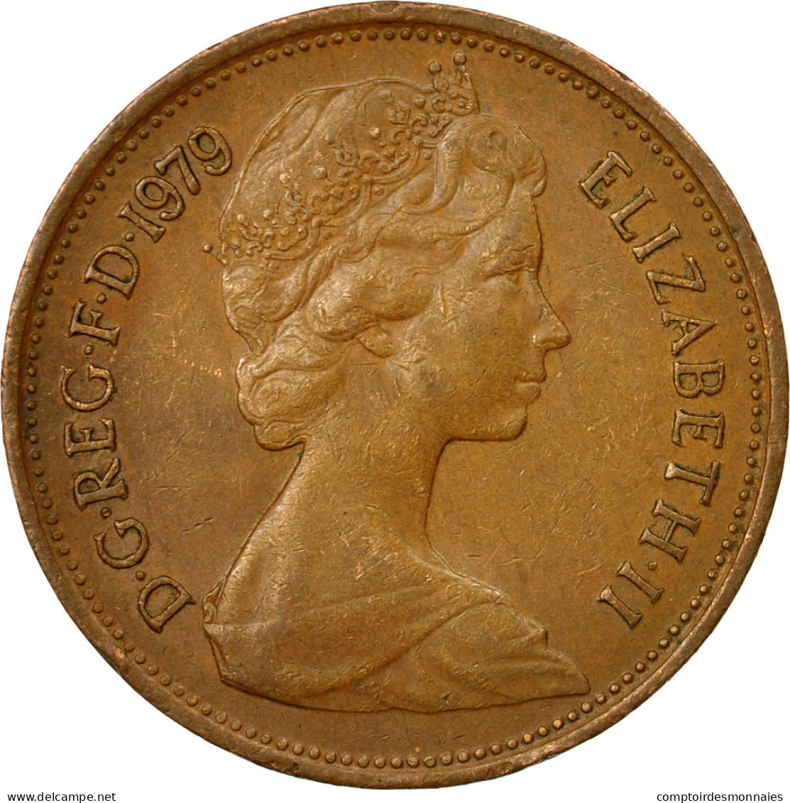 Monnaie, Grande-Bretagne, Elizabeth II, 2 New Pence, 1979, TTB, Bronze, KM:916 - 2 Pence & 2 New Pence