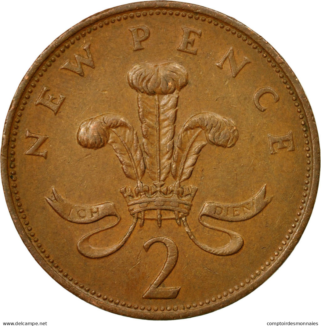 Monnaie, Grande-Bretagne, Elizabeth II, 2 New Pence, 1979, TTB, Bronze, KM:916 - 2 Pence & 2 New Pence