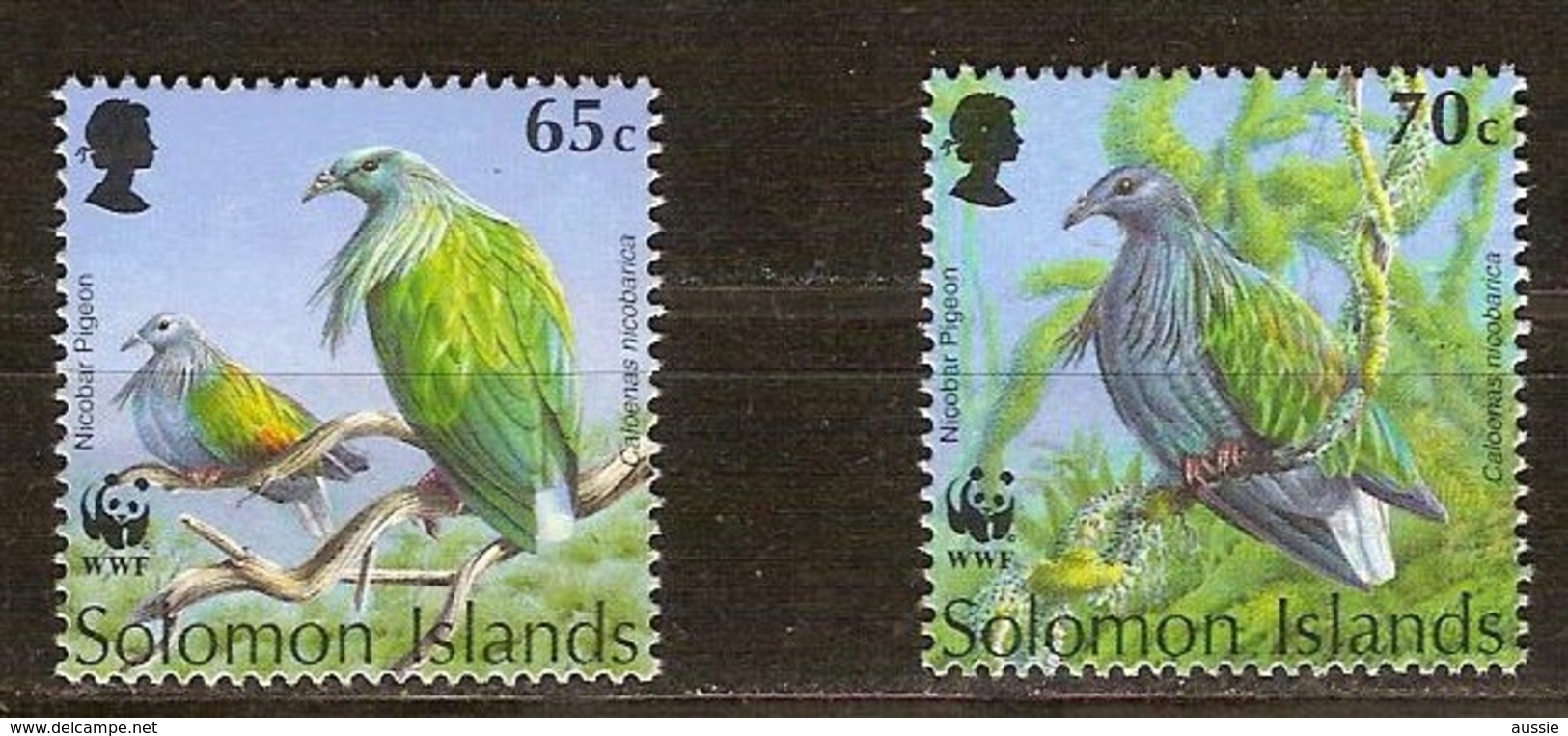 Solomon Salomon Islands 1993 Yvertn° 800-801 *** MNH Cote 2,50 Euro Faune Oiseaux Vogels Birds - Salomon (Iles 1978-...)