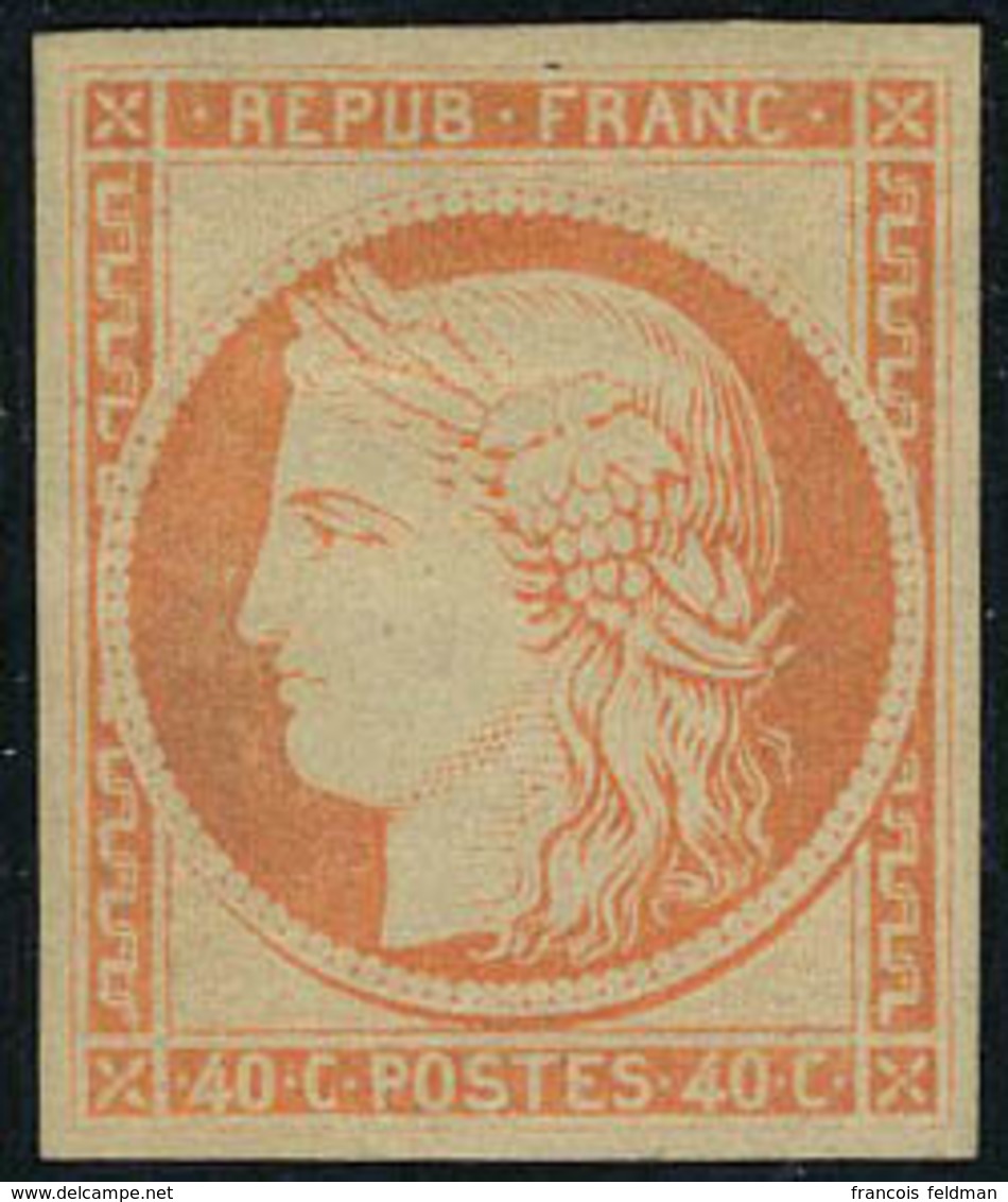 Neuf Avec Charnière N° 5g, 40c Orange, Réimpression, T.B. - Altri & Non Classificati